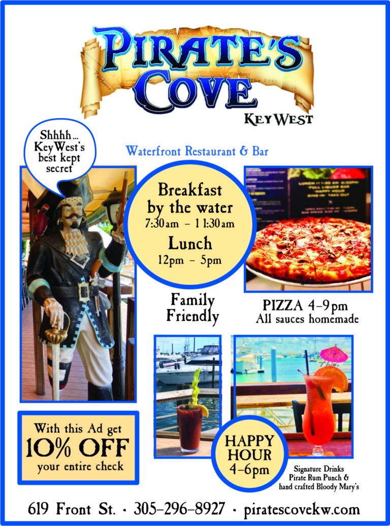 Pirates Cove ad Key West / Florida Keys Money Saving Discount Coupons